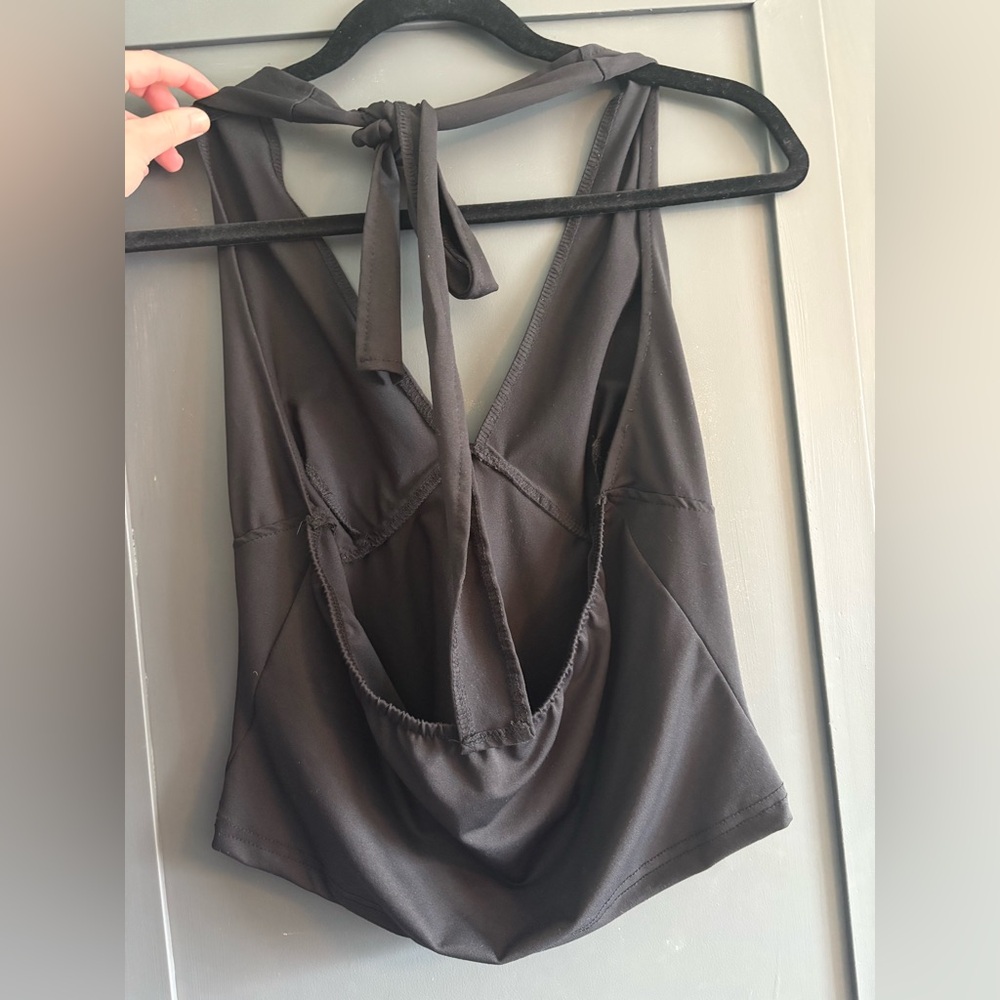 Women’s Black Halter Top - Picture 4 of 5